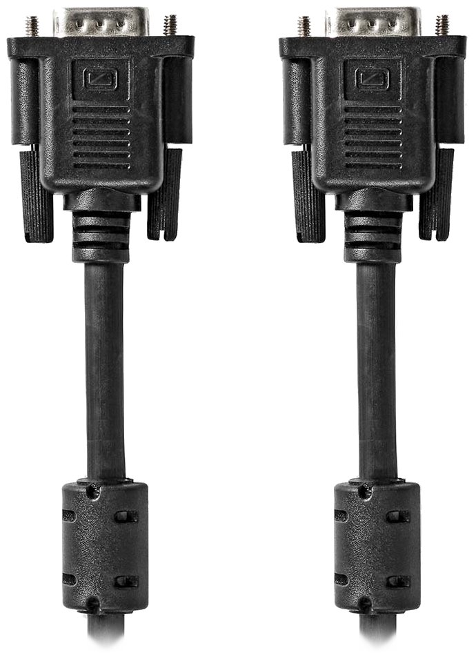 NEDIS kabel VGA (D-SUB)/ zástrčka VGA - zástrčka VGA/ černý/ bulk/ 3m
