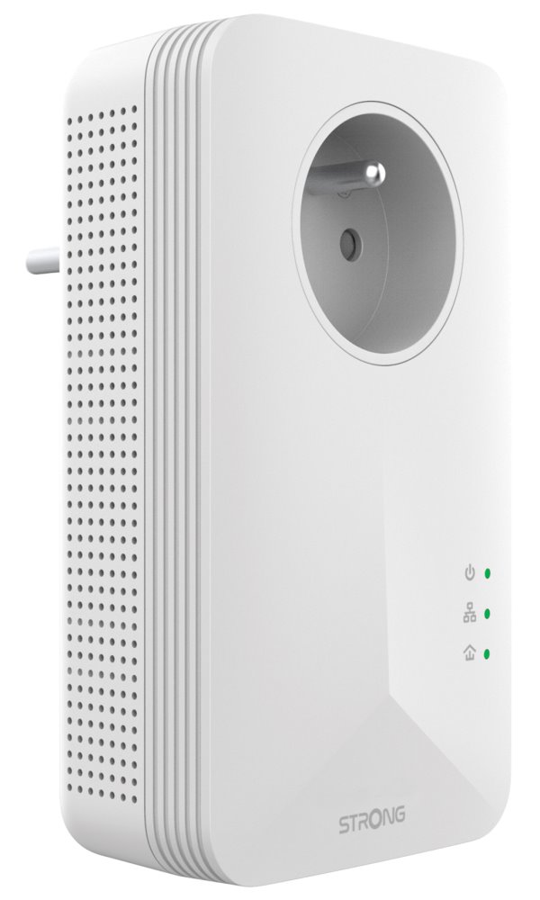 STRONG sada 2 adaptérů Powerline 1000 WF DUO FRV2/ Powerline 1000 Mbit/s/ Wi-Fi 1200 Mbit/s/ 2x LAN/ bílý