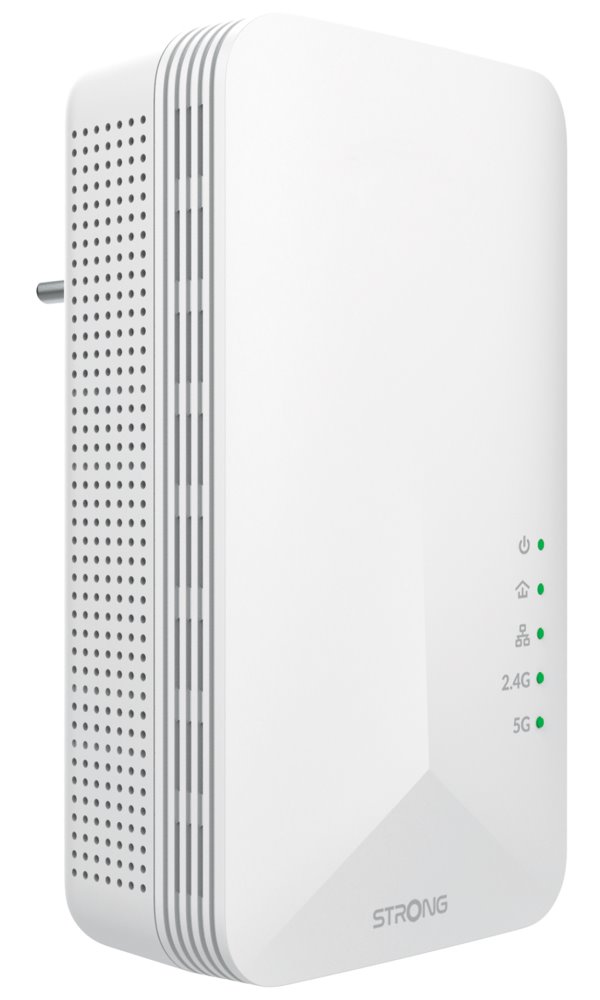 STRONG sada 2 adaptérů Powerline 1000 WF DUO FRV2/ Powerline 1000 Mbit/s/ Wi-Fi 1200 Mbit/s/ 2x LAN/ bílý
