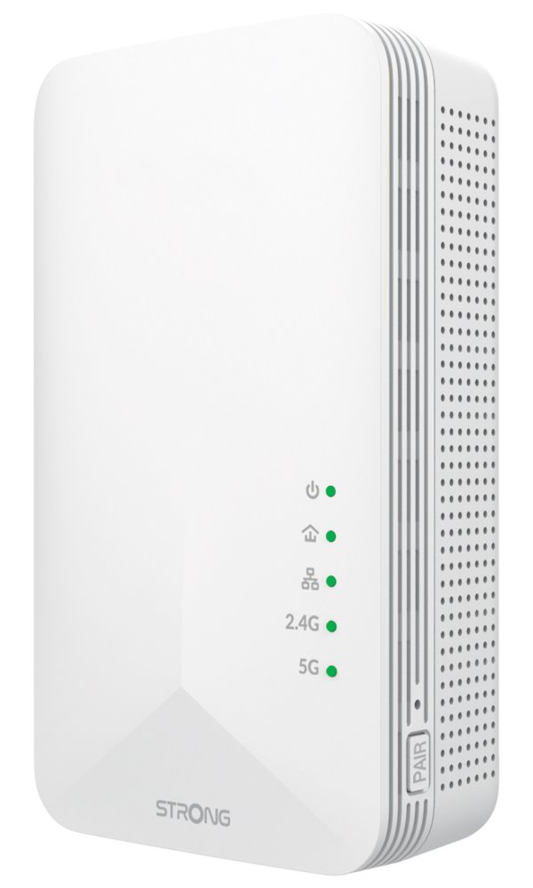 STRONG sada 2 adaptérů Powerline 1000 WF DUO FRV2/ Powerline 1000 Mbit/s/ Wi-Fi 1200 Mbit/s/ 2x LAN/ bílý