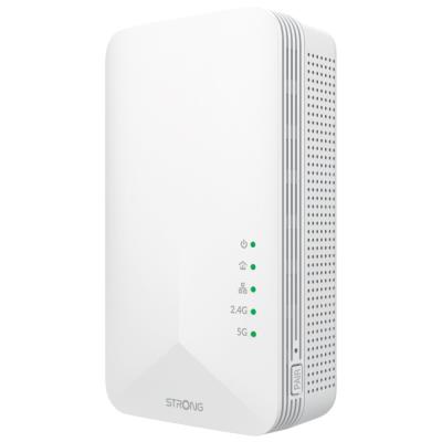 STRONG sada 2 adaptérů Powerline 1000 WF DUO FRV2/ Powerline 1000 Mbit/s/ Wi-Fi 1200 Mbit/s/ 2x LAN/ bílý