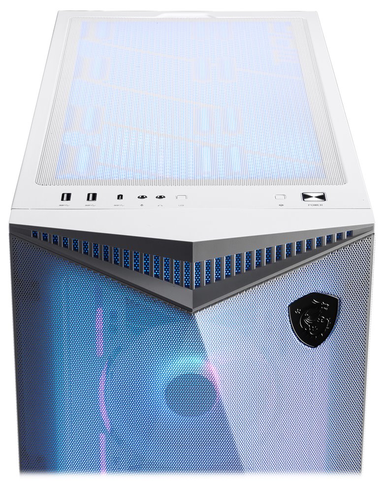 POŠKOZENÝ OBAL - MSI skříň MPG GUNGNIR 300R AIRFLOW WHITE/ bez zdroje/ bílý/ levé temperované sklo/ 4x 120 mm A-RGB fan/ 1x US...