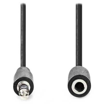 NEDIS prodlužovací stereo audio kabel s jackem/ zástrčka 3,5 mm - zásuvka 3,5 mm/ černý/ bulk/ 10m