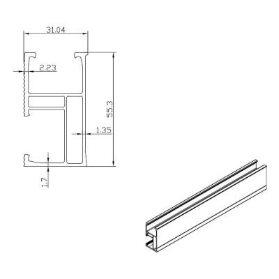 Solarmi SCHL2M hliníková lišta SC pro montáž solárních panelů (2m)