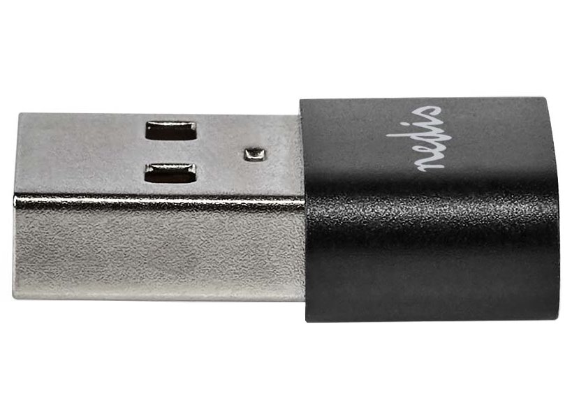 NEDIS adaptér USB/ konektory USB 2.0 A – USB-C zásuvka/ černý/ blistr