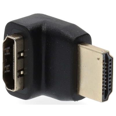 NEDIS adaptér HDMI/ konektor HDMI – zásuvka HDMI/ úhlový 270°/ černý/ box