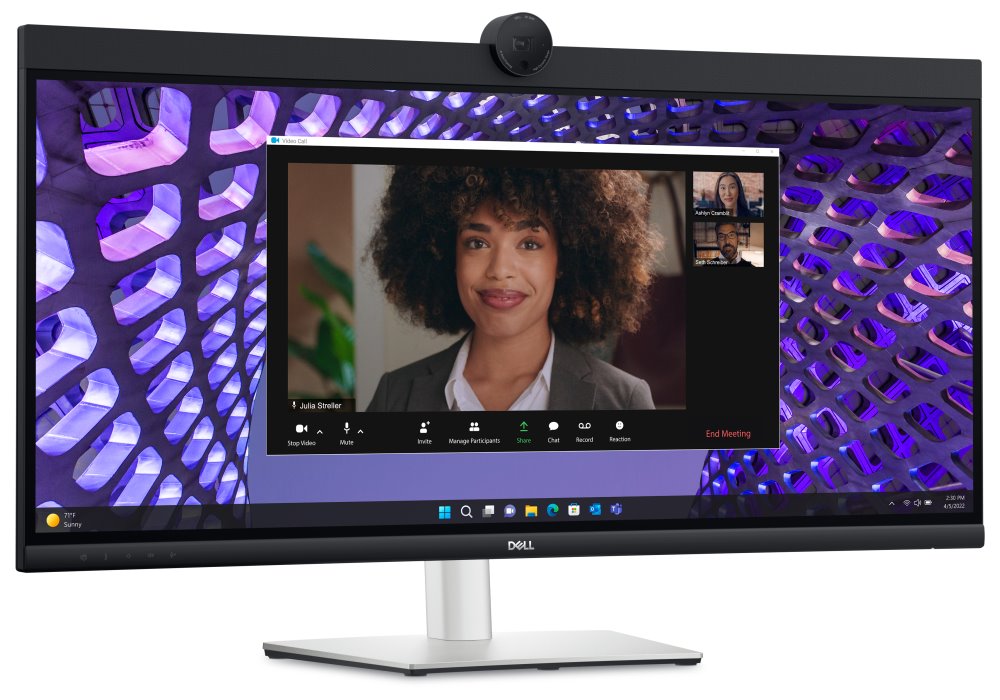 DELL P3424WEB/ 34" curved/ 21:9/ 3440 x 1440/ WQHD/ 1000:1/ 8ms/IPS/DP/HDMI/USB-C/4xUSB/RJ45/webkamera/3Y Basic on-s.