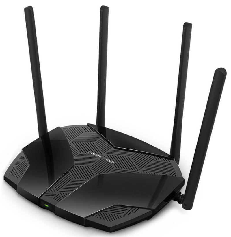 Mercusys MR80X - AX3000 Dual Band Wi-Fi 6 Router, 1x GbE WAN, 3x GbE LAN