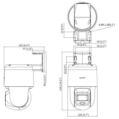 HiLook Powered by HIKVISION/ PTZ-N2C200C-DE(F1)(O-STD)/ PTZ/ 2Mpix/ 4 mm/ ColorVu/ IR 30m/ IP66