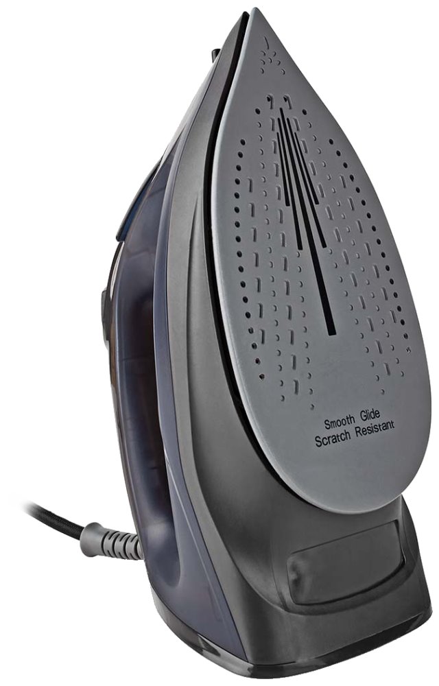 NEDIS napařovací žehlička/ spotřeba 2200 W/ parní výstřel/ keramická/ objem nádržky 220 ml/ fialová