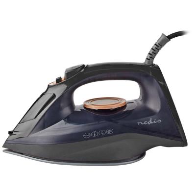 NEDIS napařovací žehlička/ spotřeba 2200 W/ parní výstřel/ keramická/ objem nádržky 220 ml/ fialová