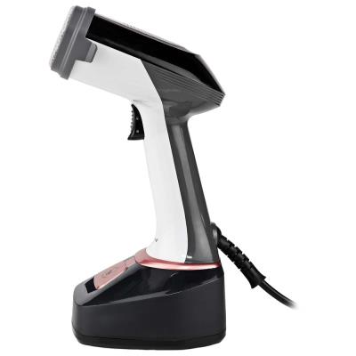 NEDIS napařovač oděvů/ spotřeba 1400 W/ objem vyjímatelné nádržka na vodu 320 ml/ tlak 25 g/m/ černo-růžový