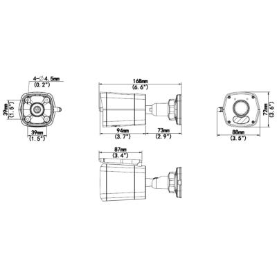 Uniarch by Uniview IP kamera/ UHO-B1R-M2F3/ Bullet/ 2Mpx/ objektiv 2.8mm/ 1080p/ Wi-Fi/ SD slot/ IP67/ IR30/ Onvif
