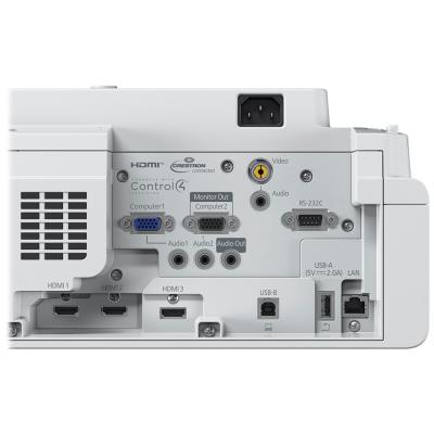 EPSON EB-760W/ WXGA/ Ultra short projektor/ Laser/ 4100 ANSI/ 2 500 000:1/ HDMI/ Bílý