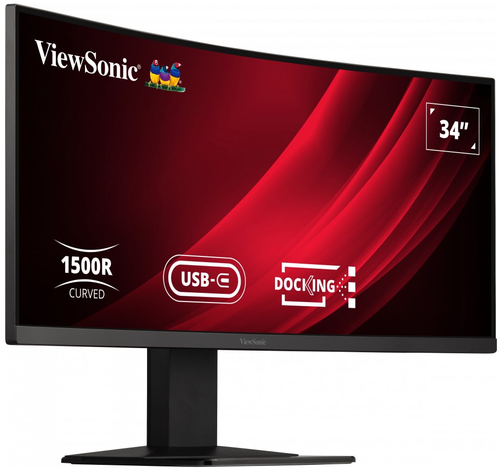 ViewSonic VG3419C / 34" prohnutý/ VA/ 21:9/ 3440x1440/ 3,5ms/ 300cd/m2/ DP/ HDMI/ USB/ RJ45/ Repro