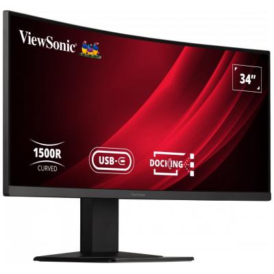 ViewSonic VG3419C / 34" prohnutý/ VA/ 21:9/ 3440x1440/ 3,5ms/ 300cd/m2/ DP/ HDMI/ USB/ RJ45/ Repro