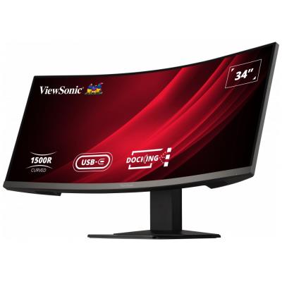 ViewSonic VG3419C / 34" prohnutý/ VA/ 21:9/ 3440x1440/ 3,5ms/ 300cd/m2/ DP/ HDMI/ USB/ RJ45/ Repro