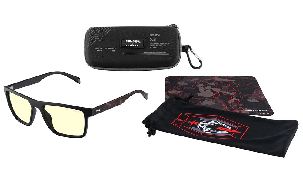 GUNNAR kancelářske/herní brýle CALL OF DUTY ALPHA EDITION ONYX INFRARED * jantarová skla * BLF 65 * GUNNAR focus