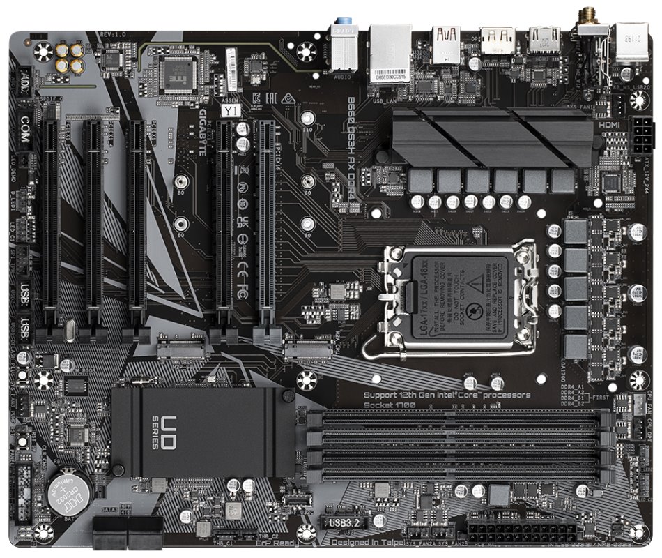 OPRAVENÉ - GIGABYTE B660 DS3H AX DDR4 / Intel B660 / LGA1700 / 4x DDR4  / 2x M.2 / DP / HDMI / USB-C / WiFi / ATX