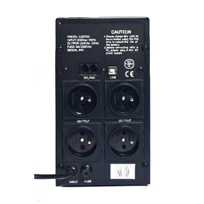 EUROCASE záložní zdroj EA200LED 2000VA, 2000VA, USB, RJ11, line interactive