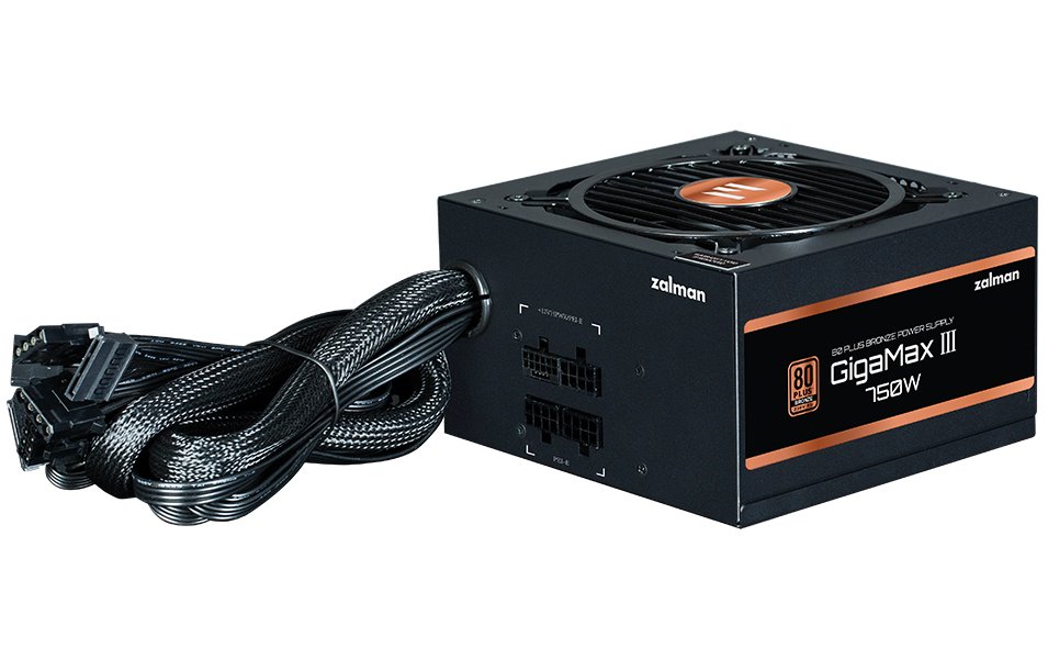 Zalman zdroj Gigamax III ZM750-GV3 / 750W / ATX3.0 / active PFC / semimodulární / 80 Plus bronze