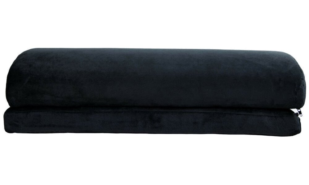 AROZZI Foot Rest Soft Fabric Velvet Black/ ergonomický polštář pod nohy/ sametově černý