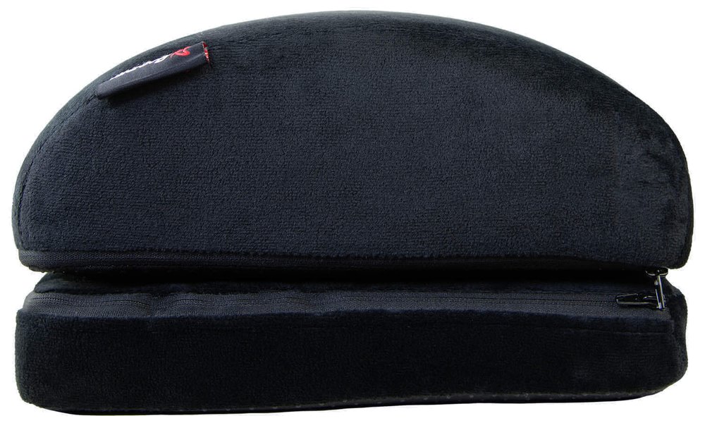 AROZZI Foot Rest Soft Fabric Velvet Black/ ergonomický polštář pod nohy/ sametově černý