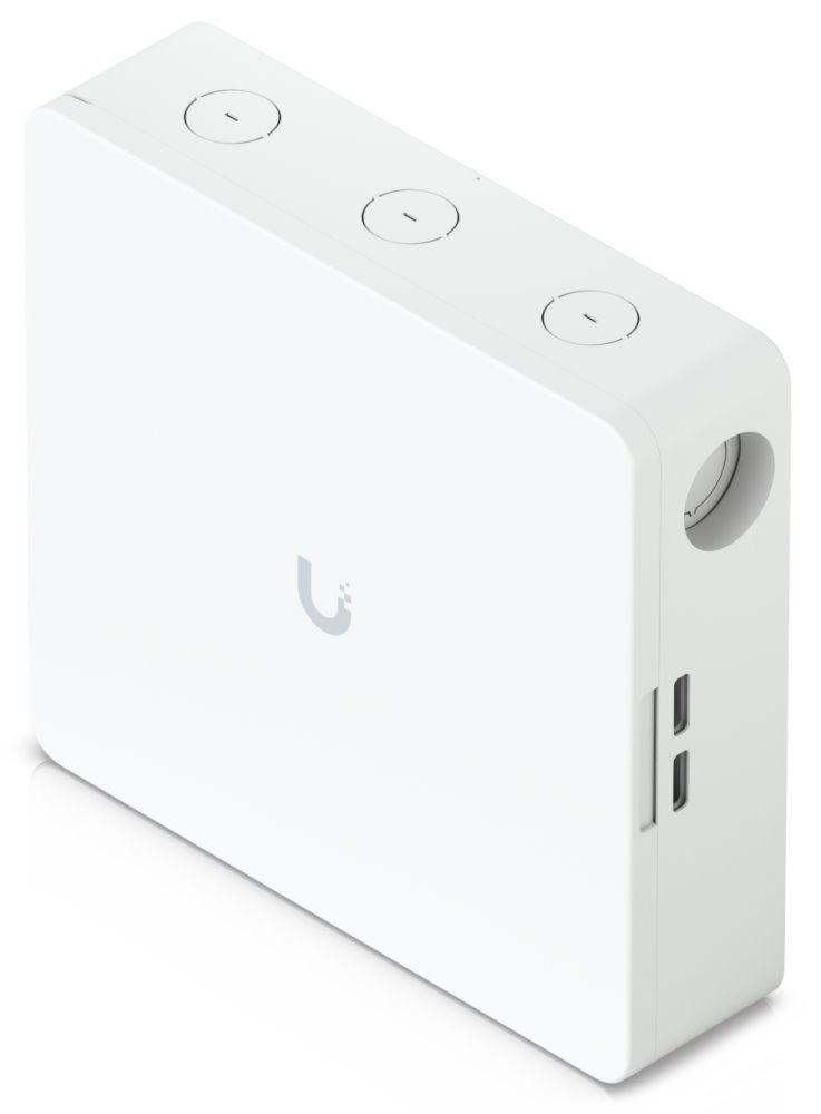 Ubiquiti Enterprise Access Hub - Rozbočovač, 10x GbE, 8x PoE Out 802.3af, 8x relé, 8+8 vstupů, záložní napájení