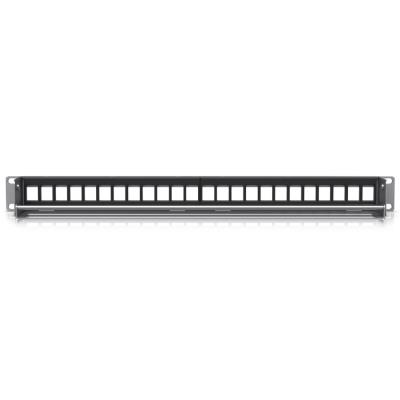 Ubiquiti 24-Port Blank Keystone Patch Panel - Panel do rozvaděče 19", pro keystone, stříbrný, 1U