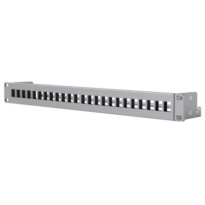 Ubiquiti 24-Port Blank Keystone Patch Panel - Panel do rozvaděče 19", pro keystone, stříbrný, 1U