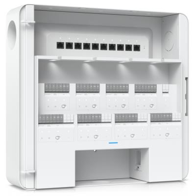 Ubiquiti Enterprise Access Hub - Rozbočovač, 10x GbE, 8x PoE Out 802.3af, 8x relé, 8+8 vstupů, záložní napájení