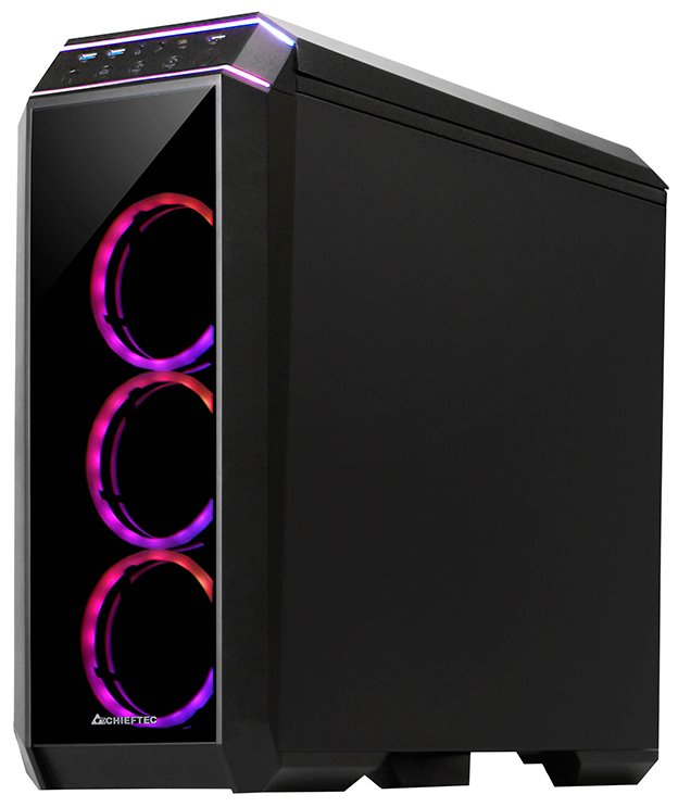 CHIEFTEC MidT Stallion II GP-02B-UC-OP / ATX / 2x USB3.0 / USB2.0 / USB-C / bez zdroje / průhledná bočnice / černá