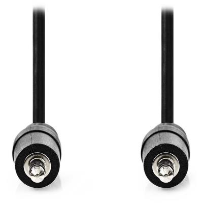 NEDIS stereo audio kabel/ 3,5mm jack zástrčka - 3,5mm jack zástrčka/ černý/ bulk/ 1m