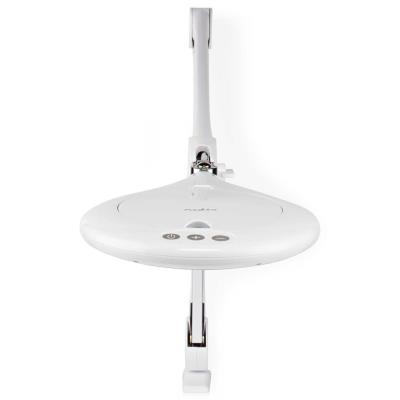 NEDIS zvětšovací stolní LED lampa/ čočka 3 dioptrie/ spotřeba 10 W/ teplota 6500 K/ světelný tok 660 lm/ bílá