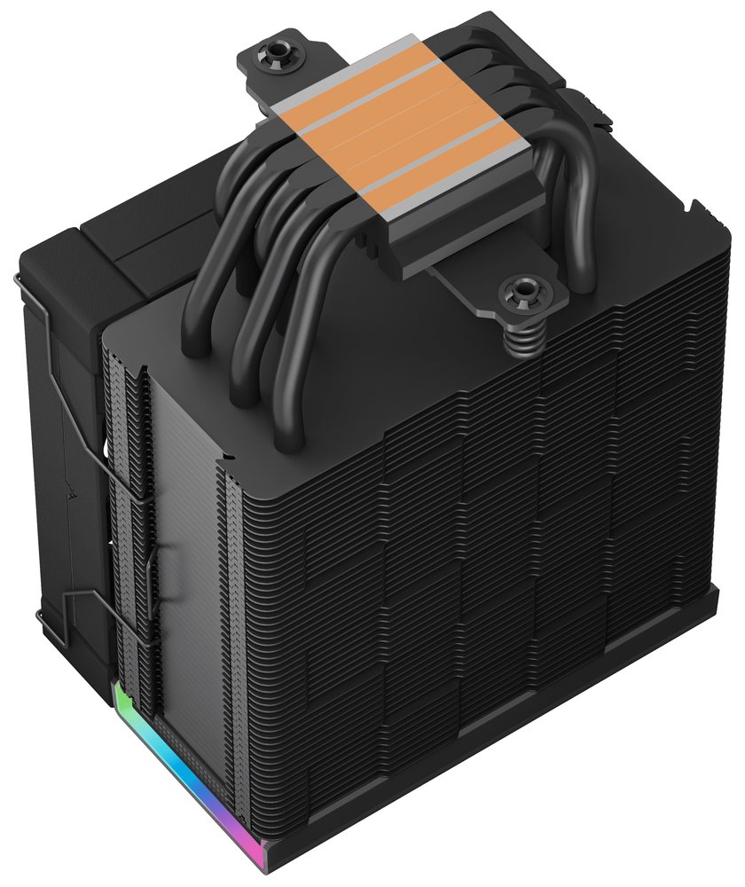 DEEPCOOL chladič AK500S Digital / užší / 120mm fan / 5x heatpipes / PWM / pro Intel i AMD / černý