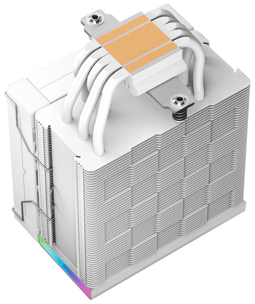 DEEPCOOL chladič AK500S Digital / užší / 120mm fan / 5x heatpipes / PWM / pro Intel i AMD / bílý