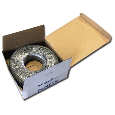DATACOM UTP drát CAT6  PVC,Eca 100m šedý