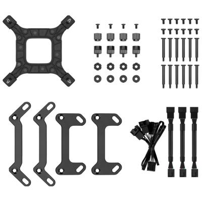 DEEPCOOL vodní chladič LS520S Zero Dark / 2x120 mm fan / Intel i AMD / komplet černý