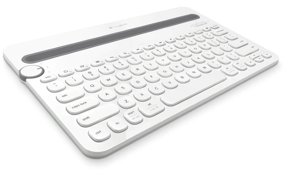 Logitech klávesnice K480/ Bezdrátová/ Bluetooth/ US (americká)/ bílá