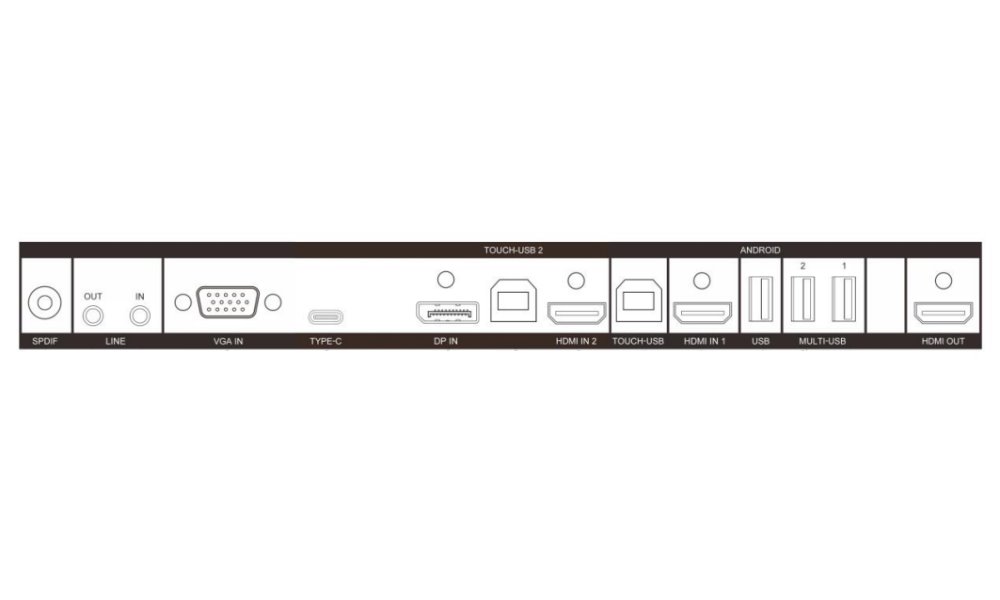 HIKVISION interaktivní dotykový panel 65", 4K, 45points touch ,Android 12 OTA to Android 13, 8+128GB