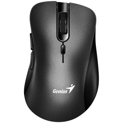 GENIUS Ergo 8100S Black/ 1600 dpi/ bezdrátová/ 6tlačítek/ tichá/ černá