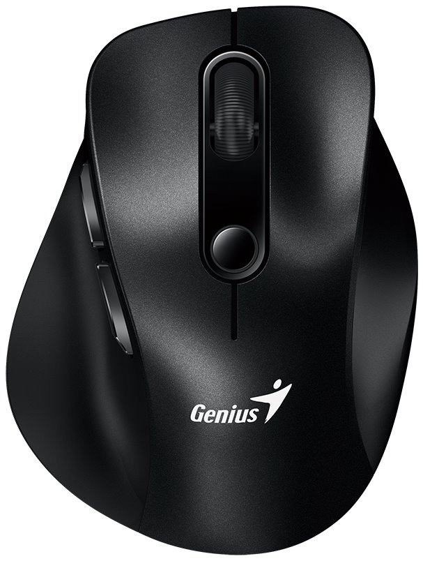 GENIUS Ergo 9000S Black/ duální Bluetooth + 2,4GHz/ 2400 dpi/ bezdrátová/ tichá/ černá