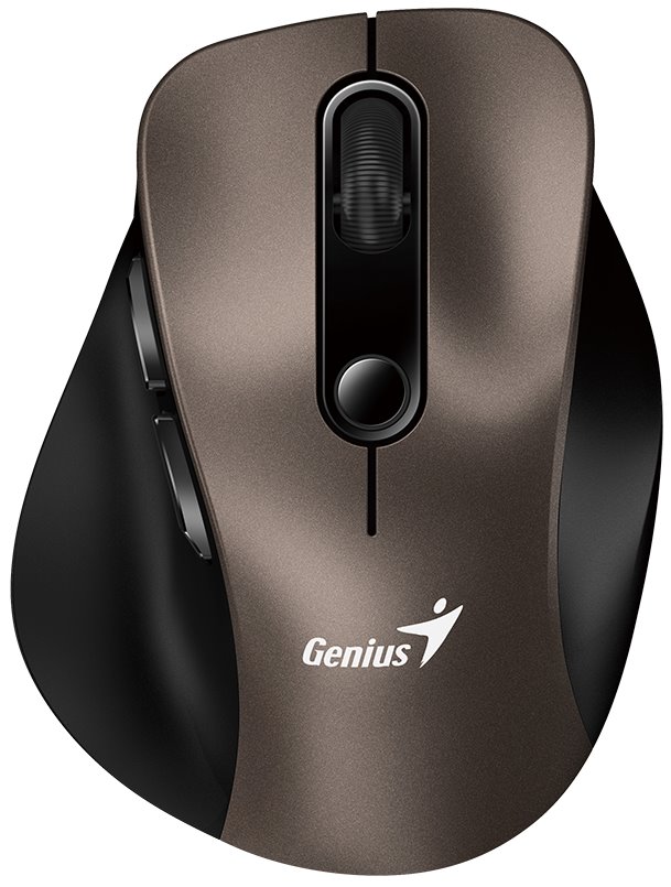 GENIUS Ergo 9000S Champagne Titanium/ duální Bluetooth + 2,4GHz/ 2400 dpi/ bezdrátová/ tichá/ titanová