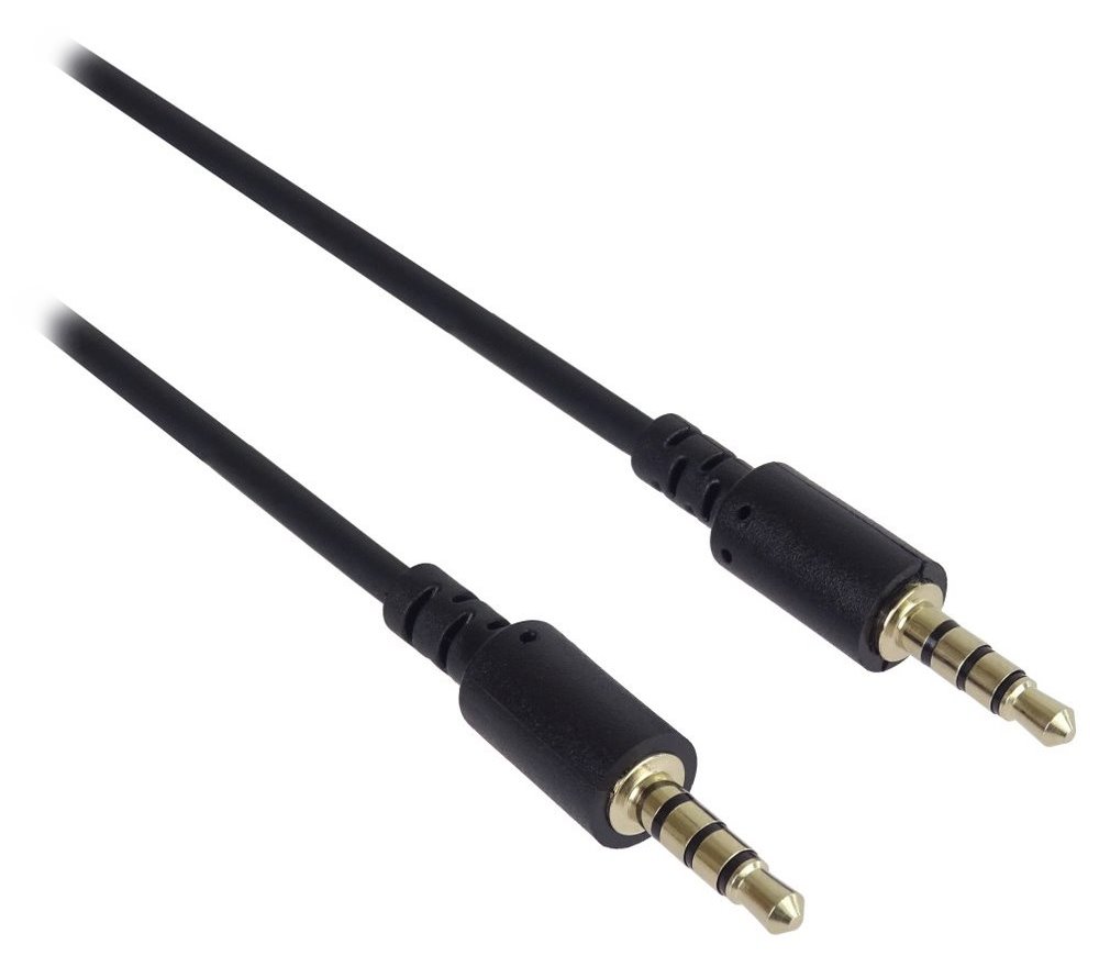 PremiumCord Kabel Jack 3.5mm 4 pinový  M/M 2 m pro Apple iPhone, iPad, iPod