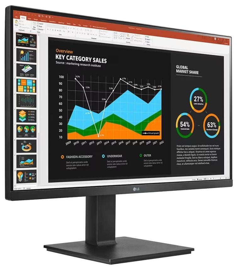 LG IPS monitor 27BQ75QB / 27" / 2560x1440 / 16:9 / 350cd / 1000:1/HDMI /USB-C / DP/ Daisy chain / repro