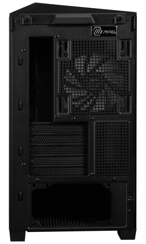 MSI skříň MAG PANO M100R PZ Black/ bez zdroje/ levé a přední sklo/ 4x 120 mm A-RGB fan/ 1x USB-C/ 1x USB3.2/ černá