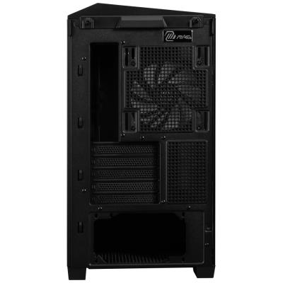 MSI skříň MAG PANO M100R PZ Black/ bez zdroje/ levé a přední sklo/ 4x 120 mm A-RGB fan/ 1x USB-C/ 1x USB3.2/ černá