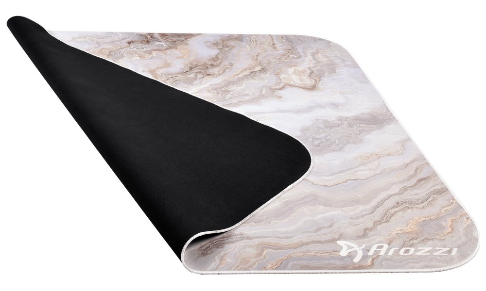 AROZZI Zona Quattro White Marble/ ochranná podložka na podlahu/ 116 x 116 cm/ design bílý mramor