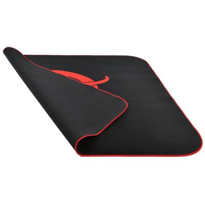 AROZZI Zona Quattro Black Red/ ochranná podložka na podlahu/ 116 x 116 cm/ černá s červeným logem