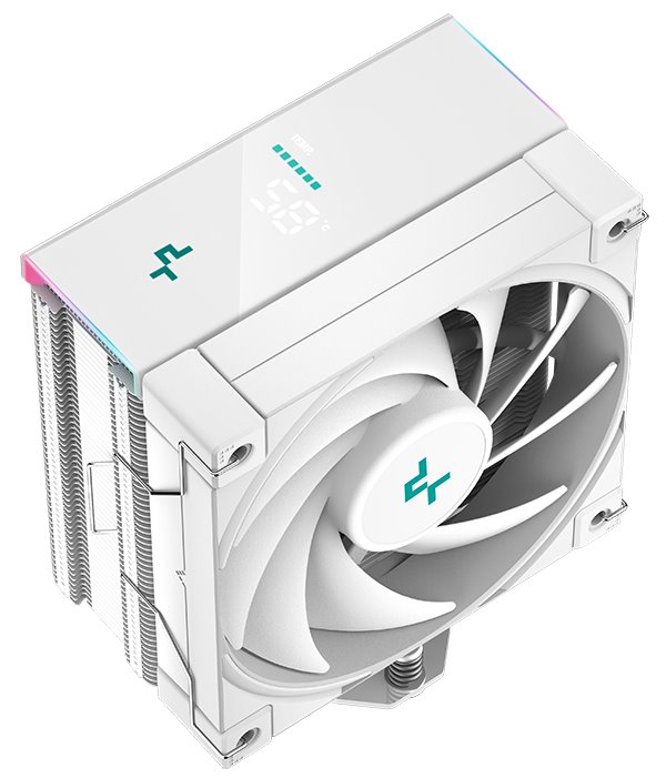 DEEPCOOL chladič AK400 Digital / 120mm fan / 4x heatpipes / PWM / pro Intel i AMD / bílý / digitální display